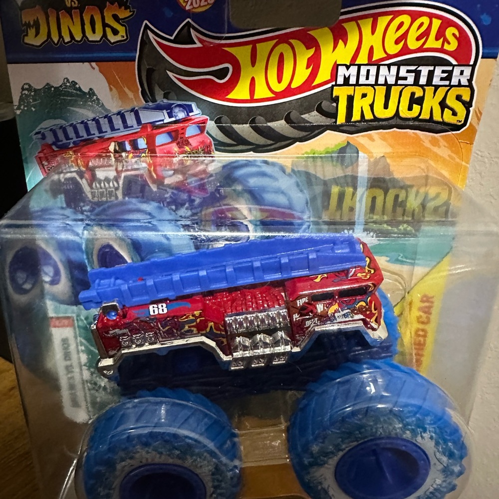 Monster Trucks Red and Blue Toy